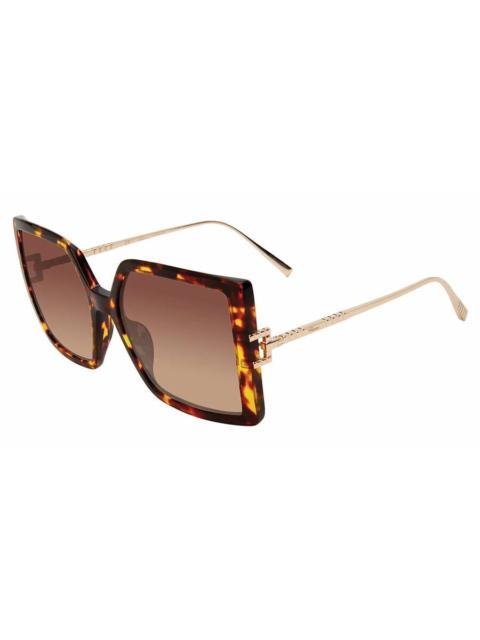 Chopard Chopard Brown Gradient Square Ladies Sunglasses IKCH334 0745 56