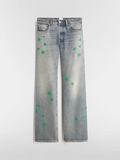 Dior Flared Embroidered Jeans