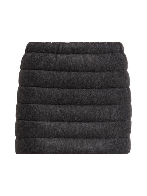 LaQuan Smith LaQuan Smith Low Rise Quilted Miniskirt in Grey at Nordstrom