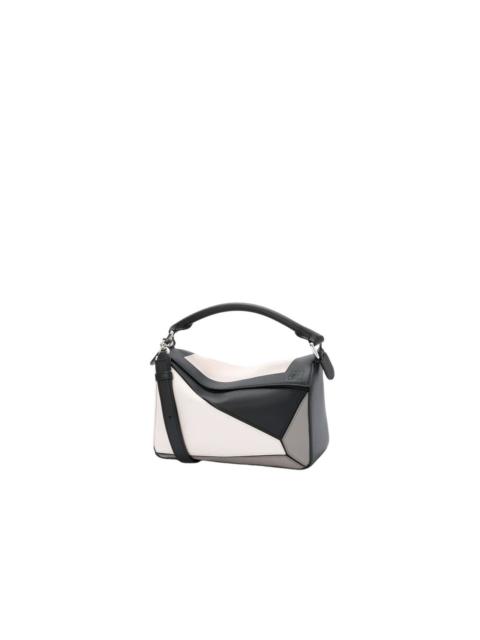 Loewe LOEWE Puzzle Small $4450 Gray/Light Ghost Leather Top Handle