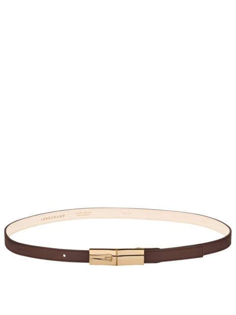 Longchamp Ladies' belt Mocha - Leather