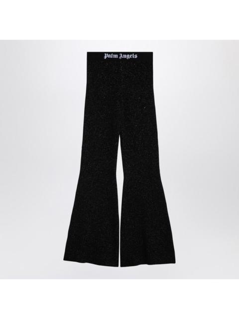 Palm Angels Palm Angels Black Lurex Viscose Blend Trousers Women