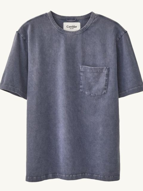 Corridor GARMENT DYE TEE - BLUE