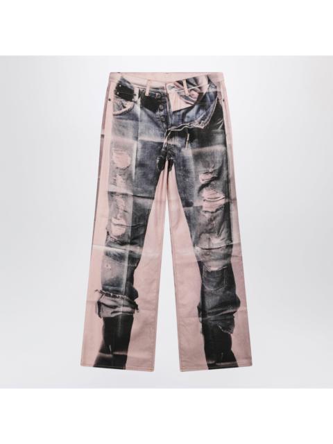 Acne Studios Acne Studios Trompe-L'å“Il Jeans - 1981 Pink / Blue Men