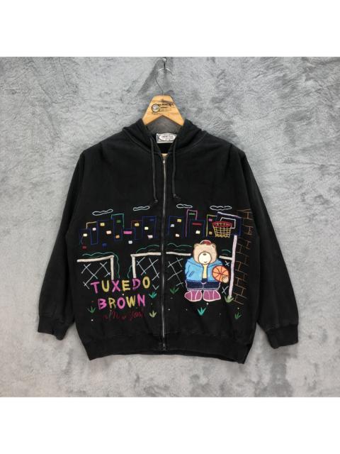Other Designers Japanese Brand - TUXEDO BROWN IN NEW YORK EMBROIDERY ART HOODIES #5163-176