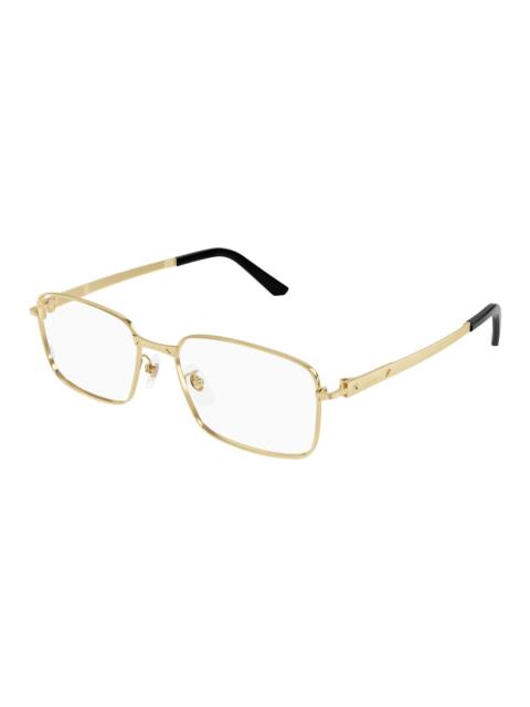 Cartier Cartier Santos de Cartier Demo Rectangular Men's Eyeglasses CT0555OA 001 55