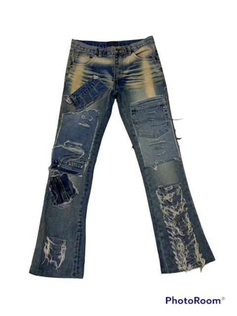 Other Designers Japanese Brand - MARAXIA DISTRESSED SASHIKO BORO PATCHES JEANS