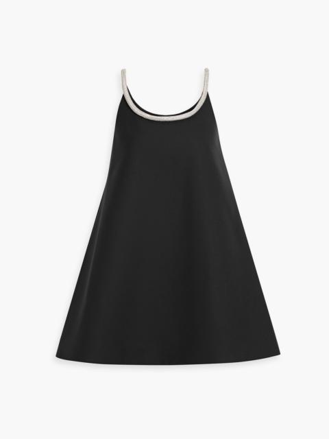 RÓHE Crystal-embellished wool-blend crepe mini dress