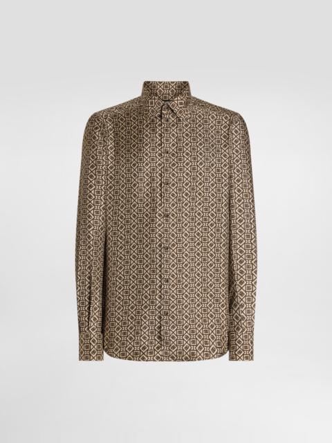 Dolce & Gabbana Printed silk twill martini shirt