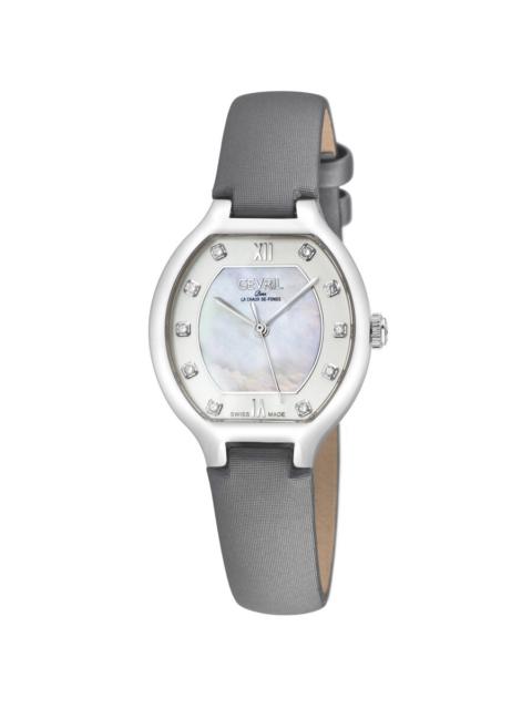 Other Designers Gevril Lugano Diamond Mother of Pearl Dial Ladies Watch 14041