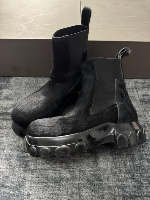 Rick Owens Rick Owens Shorts Bozo Chelsea Fur Boots
