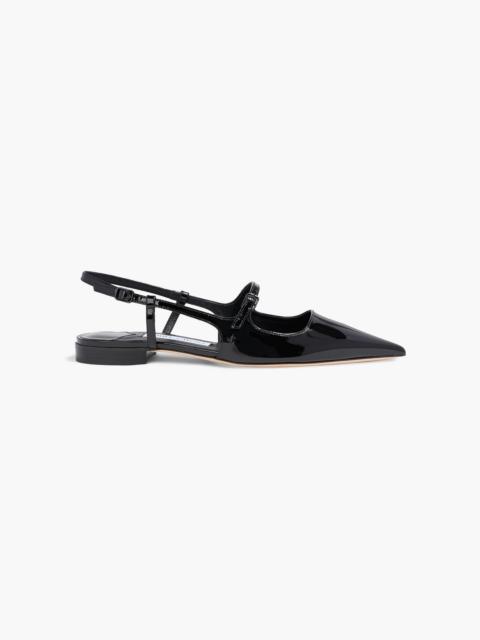 JIMMY CHOO Didi patent-leather point-toe flats