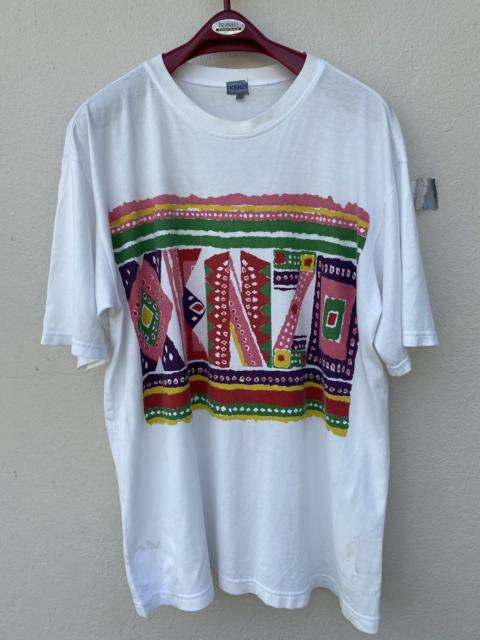 KENZO Vintage 90s Kenzo Abstract Spellout Graphic Tee- L