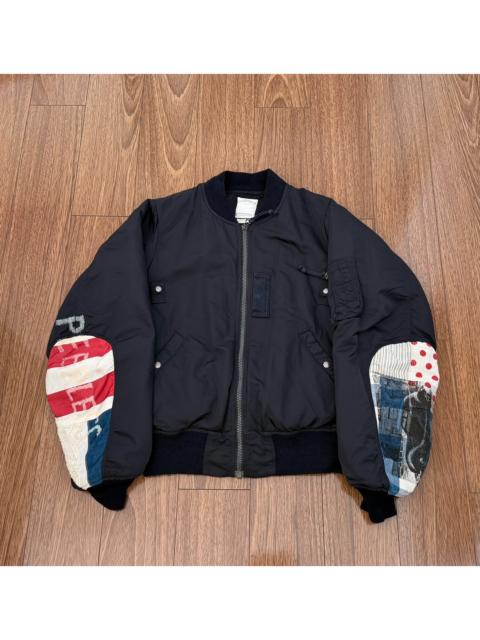 visvim VISVIM THORSON JKT COLLAGE 19SS MA-1 — "Teardrop" MA-1 Mud-Dyed Jacket