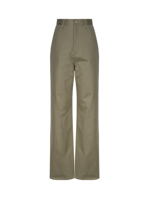 Logo Patch High-waisted Trousers