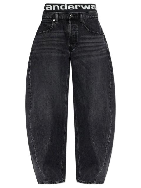 Alexander Wang Alexander Wang Women Blow-Up Jeans With Logo Bike Short Waistband