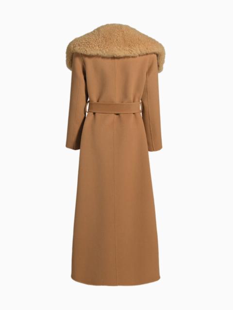 LoveShackFancy Susanna Chow Cashmere Shearling Coat