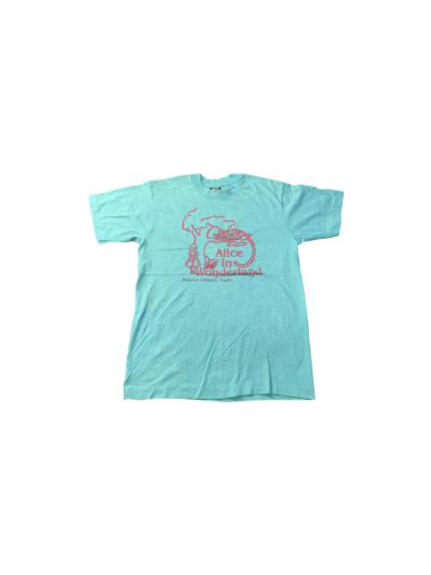 Other Designers Vintage - Vintage Alice in Wonderland Film 50/50 Tee Usa