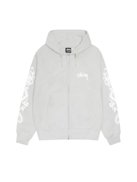 Stüssy Stussy Dragons Zip Hoodie 'Fog'