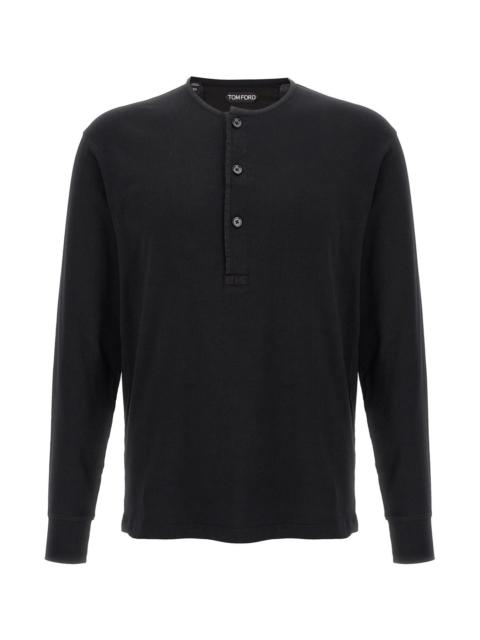 TOM FORD Tom Ford Men Ribbed Cotton T-Shirt