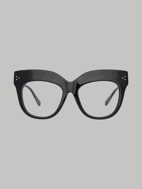 LINDA FARROW THE DUNAWAY | OVERSIZED OPTICAL FRAME IN BLACK (C14)