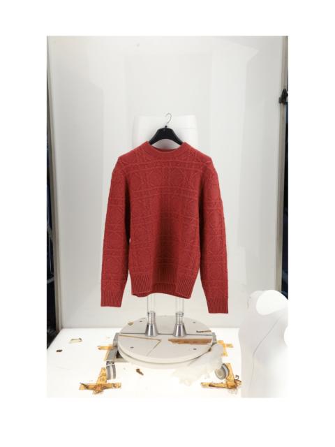 Dior Dior Homme Cannage Knit Sweater Mattone