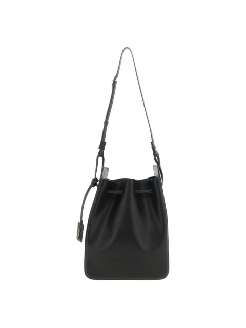 SAINT LAURENT Saint Laurent Large Leather Bucket Bag