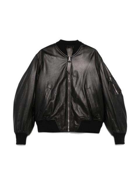THE ATTICO Leather bomber jacket