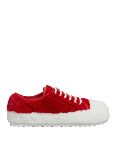 WOMEN'S FLUFFY SNEAKERS (RED/WHITE)