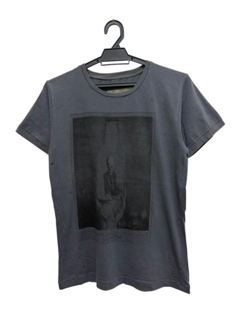 Other Designers Other - DAPHNE 🇮🇹 DESIGNER NOIR SKULL GRAPHICAL DISTRESSED DESIGN TEE