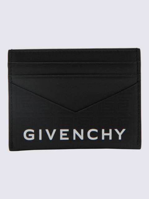 GIVENCHY BLACK LEATHER G-CUT CARD HOLDER