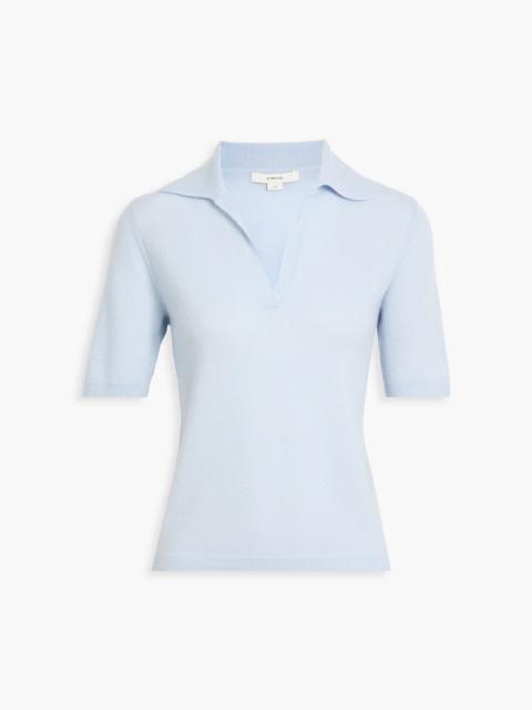 Other Designers Cashmere and silk-blend polo sweater
