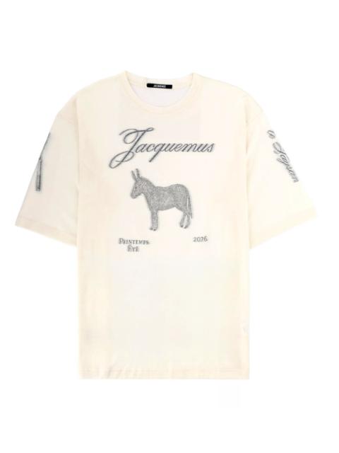 JACQUEMUS LE ANE MC COTTON T-SHIRT WITH LOGO