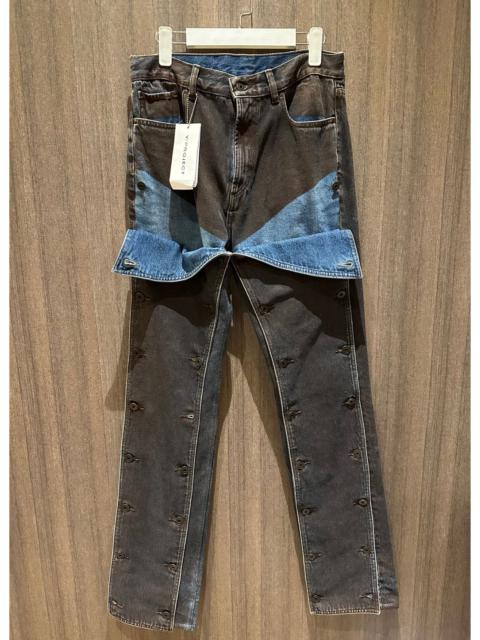 Y Project Layered Denim Jeans