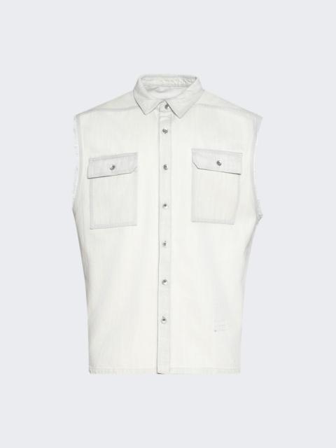 Rick Owens DRKSHDW Sl Tommy Jumbo Outershirt Milk Wash