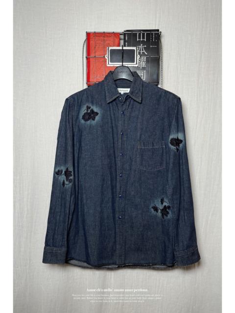 Yohji Yamamoto Yohji Yamamoto 04ss Taisho Romantic Period Enamel Button Floral Embroidery Shirt