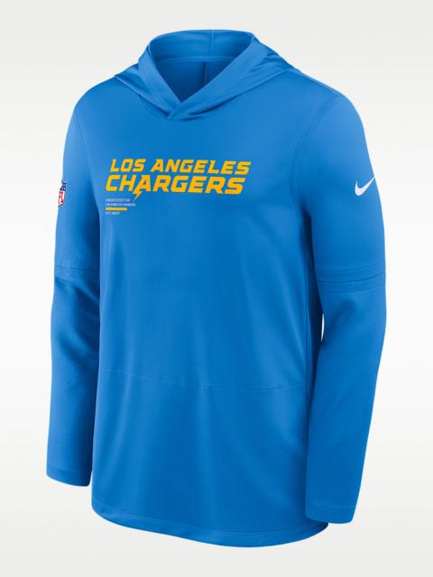 Nike Los Angeles Chargers Pure Fury Sideline Men's Nike Dri-FIT NFL Long-Sleeve Hooded Top