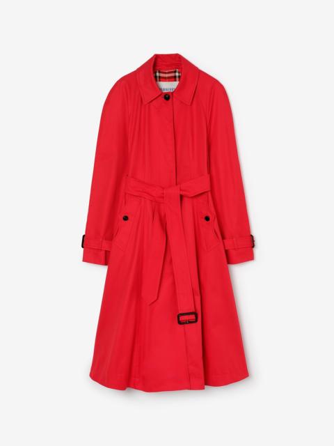 Burberry Long Gabardine Ellingham Fit-and-flare Car Coat