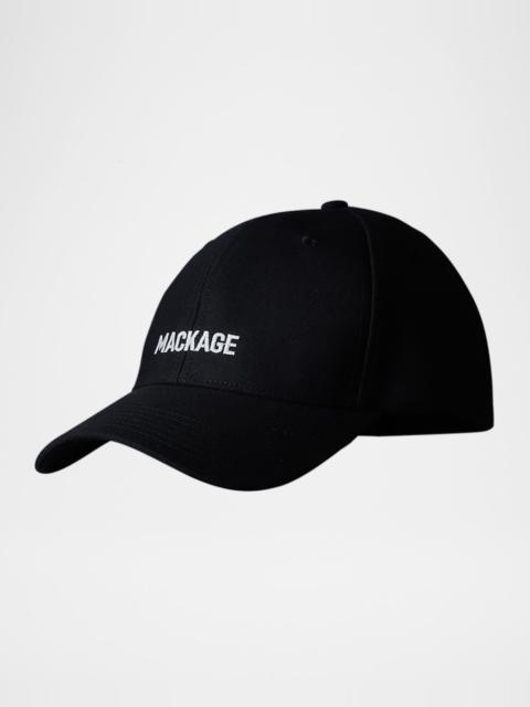 MACKAGE Men's Anderson-W Wool Logo Baseball Cap