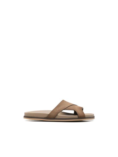 Santoni Santoni Brown Sandals Men