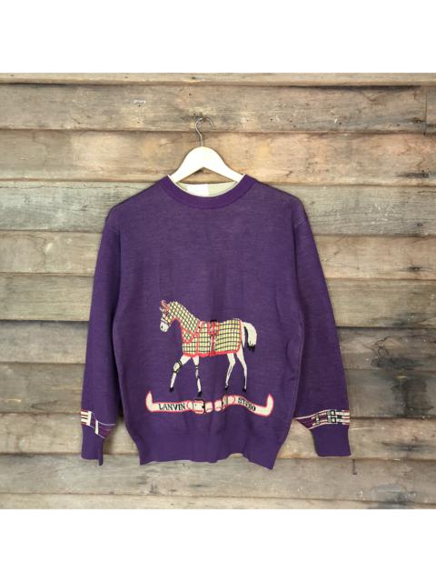 Lanvin Lanvin Purple art knitwear Sweatshirt #4023