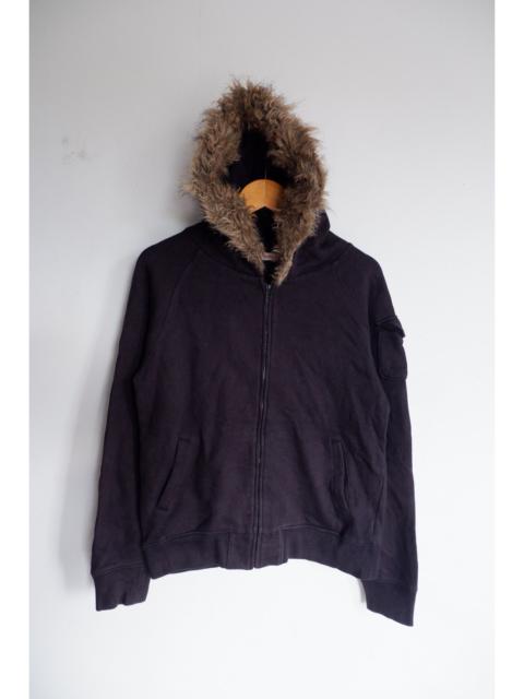 Other Designers If Six Was Nine × Japanese Brand × Le Grande Bleu (L.G.B.) - Faux Fur LGB Style Earth Music Hoodie