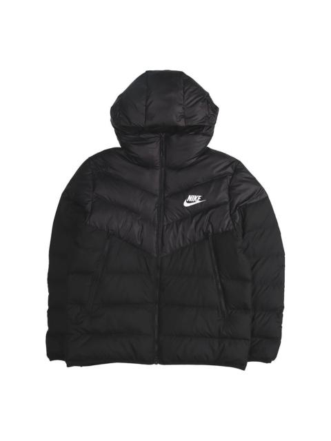 Nike Nike Nsw Windrunner Down Fill Stay Warm Solid Color hooded down Jacket Black 928834-010