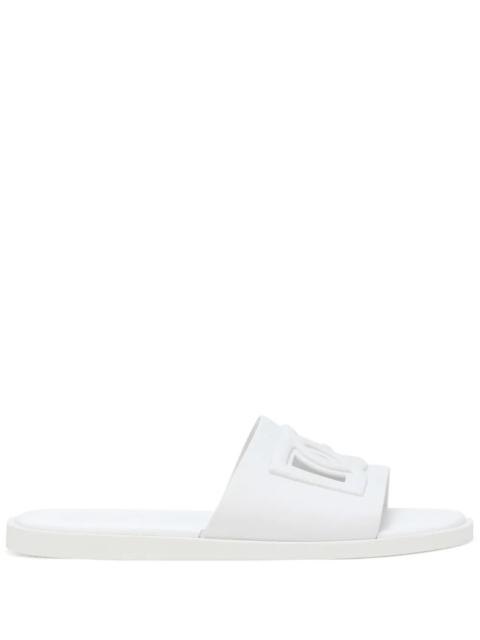 Dolce & Gabbana Dolce & Gabbana Men Open-Toe Slippers With Embossed Logo
