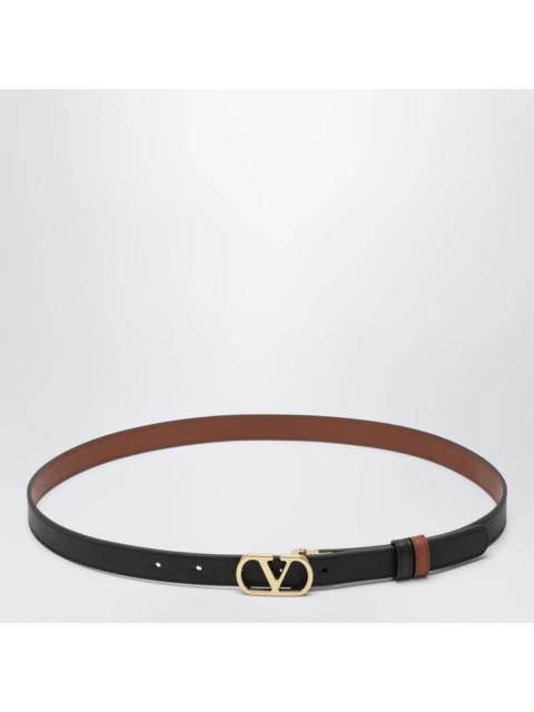 Valentino VALENTINO GARAVANI VLogo Signature Black Caramel Reversible