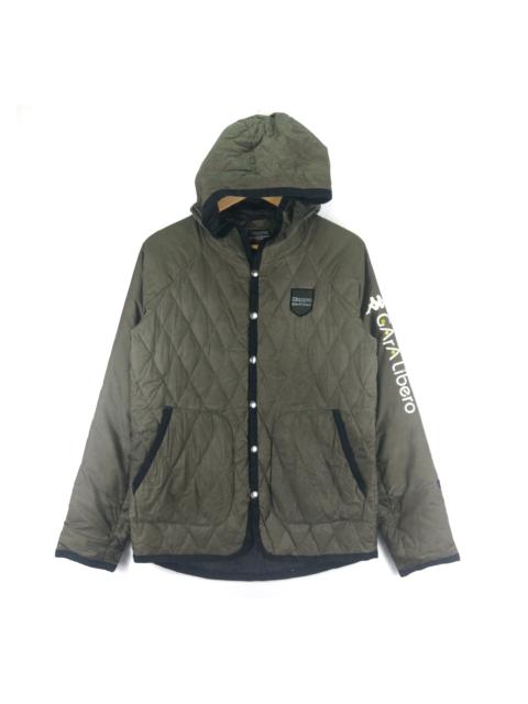 Other Designers Kappa Gara Libero Hooded Button Down Quilted Jacket