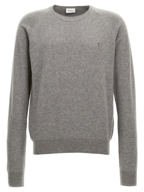 Saint Laurent Men Logo Embroidery Sweater