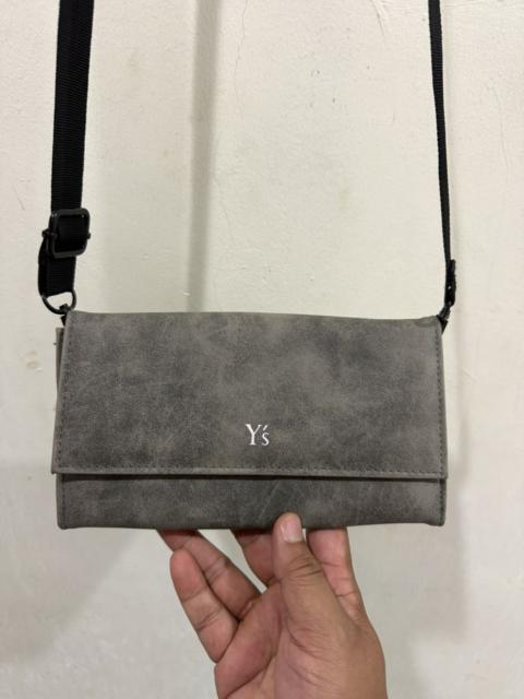 Other Designers Y's - VTG Y’s Yohji Grey Suede Wallet+Sling Bag