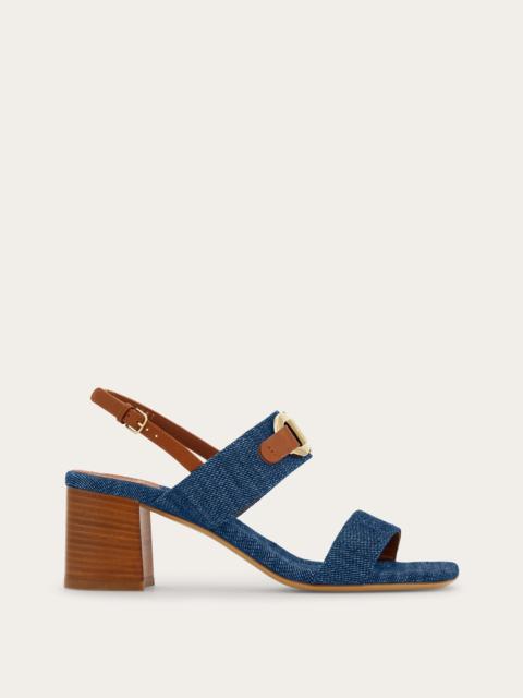 F buckle sandal
