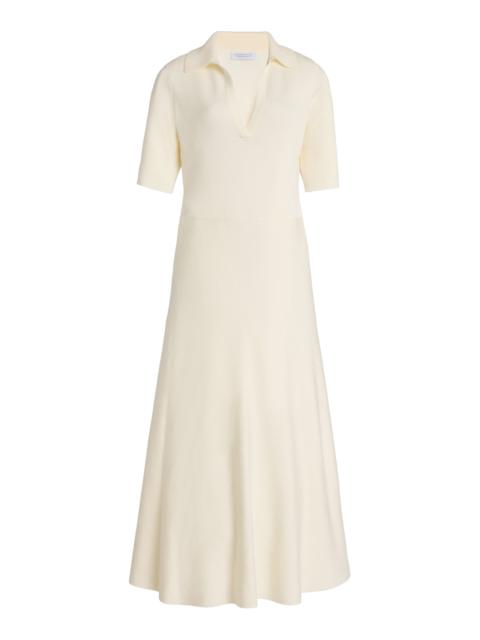GABRIELA HEARST Bradley Cashmere-Silk Maxi Dress ivory